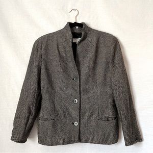 Vintage Giorgio Armani Le Collezioni Womens Tweed Blazer Jacket